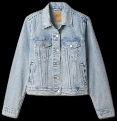 Light Wash Jean Jacket, Light Denim Jacket, Light Denim Jeans, Denim Jacket Outfit, Eras Tour Outfit, Spring Capsule Wardrobe, Back 2 School, Jean Jacket Women, Gap Jacket