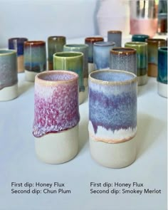 Ceramics Pottery Mugs, Glaze Combinations, Amaco Glazes, Beginner Pottery, Ceramic Glaze Recipes, Pottery Workshop, Pottery Painting Designs, Glaze Paint, Ceramic Shop