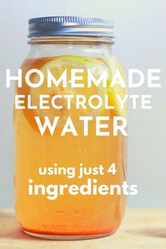 homemade electrolyte water using just 4 ingredients to make it taste like lemonade