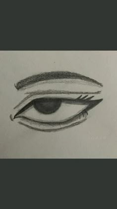 a pencil drawing of an eye