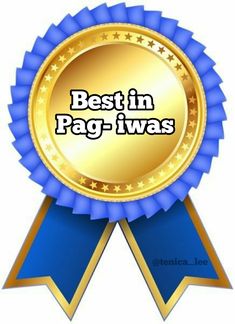 the best in pag - iwas award is shown with blue ribbon and stars