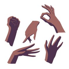 several different hands reaching up to each other