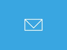 an email envelope on a blue background