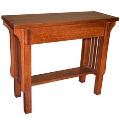 Arts & Crafts Crofter Console Table - Crafters and Weavers Craftsman Table, Contemporary Victorian, Oak End Tables, Oak Tv Stand, Mission Style Furniture, Console Table Living Room, Mission Furniture, Craftsman Furniture, Living Room Table Sets