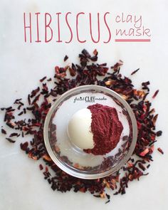 I LOVE the rich color of this beautiful, but effective on anti aging clay mask.  Super simple recipe combining kaolin clay and hibiscus powder.  Hibiscus is almost double the antioxidants of green tea, protecting and repairing your cells from UV damage. Plus read the plethora of other anti aging benefits.  Hint, hibiscus is called the "botox plant"  #hibiscus #facemask #botox #botoxplant #naturalbotox #mask #diy #facemaskrecipe #skincarerecipe #antioxidants #skincare #uvdamage Hibiscus Powder Recipes, Hibiscus Powder For Skin, Hibiscus Mask For Face, Rose Kaolin Clay Mask Diy, Hibiscus Recipes, Hibiscus Clay, Bathing Culture, Plant Hibiscus, Rose Clay Face Mask