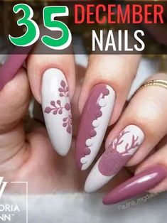 December Nails Acrylic, Trendy Holiday Nails, December Nails Ideas, Nails Looks, Metallic Nail, Metallic Nail Polish