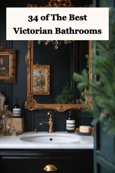 Victorian Bathroom Floor Styles_ A Touch of History in Modern Homes William Morris Powder Room, Large Victorian Bathroom Ideas, Victoria Bathroom Ideas, Small Bathroom Ideas Gold Accents, Roman Inspired Bathroom, Victorian Lighting Fixtures, 1900 Bathroom Ideas, Punk Bathroom Ideas, Social Bathroom Ideas