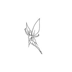 a drawing of a fairy on a white background