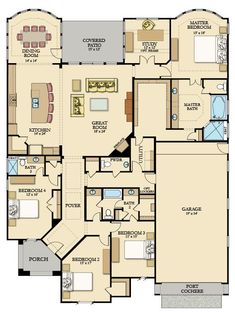 the floor plan for this home