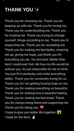 a thank note to someone on their phone with the words thank you written in it