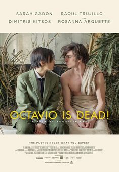 the movie poster for octavia is dead with two young men sitting next to each other