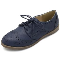 PRICES MAY VARY. Manmade Material Lace Up Oxfords Low Heel Shoes Heel Height: 0.7" Origin: Made in China Womens Wingtip Oxfords, Shoes Heel, Wingtip Oxford, Low Heel Shoes, Flats Shoes, Women's Flats, Luxury Store, Up Shoes, Heel Shoes