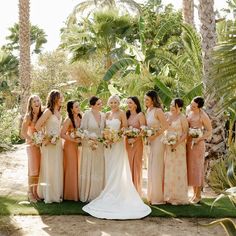 a group of women standing next to each other