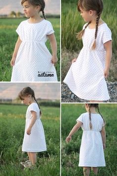 free sewing pattern for this easy girls' play dress pattern in 6 different sizes! 4-14 Girls Dress Pattern Free, Toddler Dress Patterns, Childrens Sewing Patterns, Sewing Kids Clothes, Girl Dress Pattern, Dress Patterns Free, Free Sewing Pattern, Girl Dress Patterns