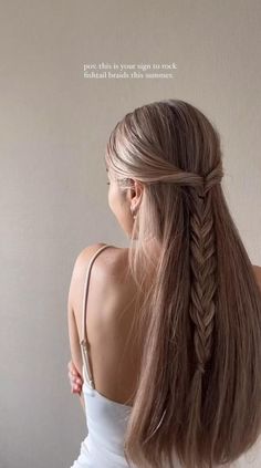 Fishtail Braid Hairstyles, Hairstyles For Layered Hair, Peinados Fáciles Para Cabello Corto, Hair Up Styles, Penteado Cabelo Curto, Easy Hairstyles For Long Hair