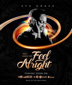 the cover art for feel alright featuring an image of a man with headphones on