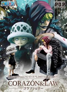 an anime poster with two people sitting on a bench and one person standing next to him