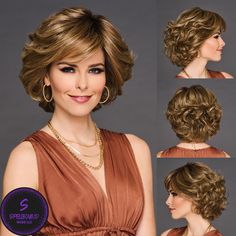 Bring on the volume! All-over layering and a soft, loose wave throughout give this dramatic bob gorgeous movement. Check out the slightly stacked back and flirty, razor-cut fringe. The lush look of round-brushed layers creates an airy quality that can be easily amped up for maximum wow. Mono part; temple to temple lace front Velvet-lined ear tabs Resilient stretch material throughout the cap base for a custom-like fit Velcro adjusters at nape Tru2Life Heat-Friendly Synthetic Hair Cap Size: Avera Short Taper Haircut, Pixie Hair Color, Taper Haircut, Edgy Short Haircuts, Hairstyles Black Hair, Short Hair Inspiration, Layered Bob Short, Tapered Haircut, Unique Hair