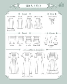 the instructions for how to make a dress