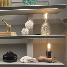 Made Goods Ameer Bookcase Lamp small lighting Lamp On A Bookcase, Lamp Living Rooms, Bookcase Lamp, Bookshelf Console, Lamps Interior, Resin Making, Table Lamps Living Room, Bedroom Table, Chic Table