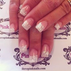 Diamond French Rock Star Nails Hair Diamonds, Beauty Basket, Season Nails, I Love Pink, Nice Photos, Nail Jewels, Her Nails