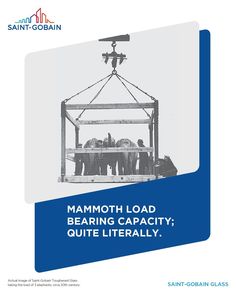 an advertisement for mammoth load bearing capacity, quite literally