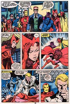 an image of a comic page with captain america and iron man