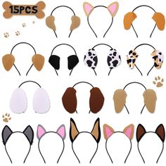 various types of cat ears are shown