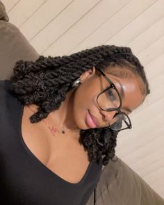 Beautiful Dreadlocks, Short Locs Hairstyles, Black Glasses, Cute Box Braids Hairstyles, Protective Hairstyles Braids, Pretty Braided Hairstyles, Locs Hairstyles, Hair Life, Baddie Hairstyles