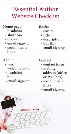 the essential guide to write an effective website checklist for your business or blog, including