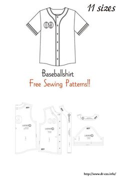 the baseball shirt is free sewing pattern