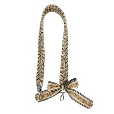 Fendi Floral Ribbon Guitar Bag Strap Refresh Your Favorite Handbag With The Vintage Charm Of A Leather Bag Strap Woven With A Floral Ribbon & Finished In A Pretty Bow. Material & Details Calfskin Leather/Textile Dual Clips Strap Only; Does Not Include Bag Color(S): Leather Is Grey. Ribbon Is Cream, Black, Pinks, & Greens Hardware: Silver-Tone Dimensions: End To End 35.5" Long X 1.75" Wide 1 3/4" Width; 35 1/2" Length Made In Italy Retail $1,450 Condition New With Dust Bag, Box, Information Packe Guitar Bag, Grey Ribbon, Floral Ribbon, Favorite Handbags, Bag Straps, Vintage Charms, The Vintage, Calf Skin, Leather Bag