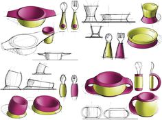 a bunch of different types of kitchenware and utensils