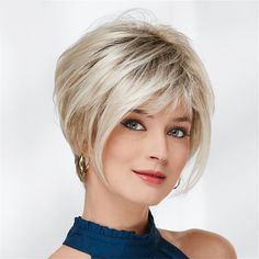 Category:Synthetic Wig; Gender:Women's; Wig Type:Natural Wigs; Occasion:Daily Wear,Party / Evening,Vacation,Birthday,Christmas Gifts; Age Group:Adults; Color Shade:Blonde; Hair Material:Synthetic Hair; Cap Construction:Machine Made; Texture:Straight; Length:Short; Features:Soft,Fluffy,Comfortable,Fashion,Easy to Carry; Heat Resistant:Yes; Listing Date:12/18/2023; Cap Circumference:; Front to Back:; Nape of Neck:; Side to Side Across Forehead:; Side to Side Over Top:; Temple to Temple Across Back Graduated Bob, Natural Wigs, Short Hair Wigs, Pixie Cut Wig, Wispy Bangs, Shades Of Blonde, Brown Wig, Wigs Online, Short Blonde