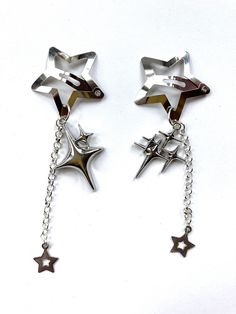 2 x shooting star hair clips Silver plated charms Shipping Royal Mail UK Royal Mail - £2.00 Worldwide - tracked air Mail £11 Star Hair Clips, Star Hair, Shooting Star, Shooting Stars, Style Expert, Barrettes, Etsy Australia, Etsy Finds, Royal Mail