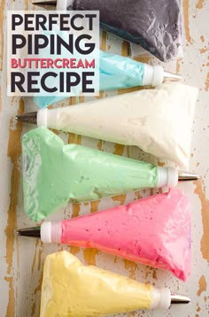 the perfect piping buttercream recipe is made with only three ingredients and it's easy to make