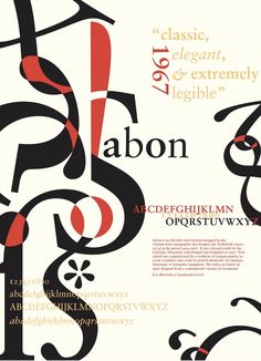 an abstract typeface with red and black letters on it, in the style of art nouveau