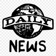 the daily news logo is shown in black and white