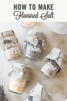 how to make flavored salt in mason jars