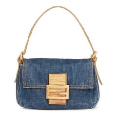 Fendi Denim Bag, Vip Series, Fendi Mini Bag, 2000s Bags, Fendi Mini, Expensive Bag, Dream Bags, Fendi Bag