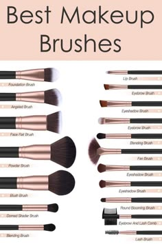 Make Up Kits, Alat Makeup, Makeup Brushes Guide, Makeup Face Charts, Best Makeup Brushes, Makeup Help