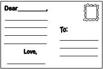 a blank card with the words dear to love