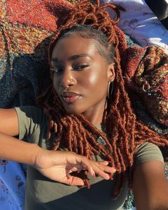 Ginger Red Hair, Ginger Models, Ginger Red, Big Box Braids Hairstyles, Dark Skin Beauty, Locs Hairstyles, Baddie Hairstyles, Afro Hairstyles