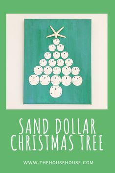 a christmas tree made out of dollar bills with the words sand dollar christmas tree on it