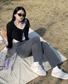 Uzzlang Outfits, Korean Casual Outfits, Casual Day Outfits, Korean Girl Fashion