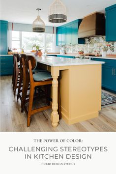 the power of color challenging stereotypes in kitchen design