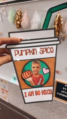 Pumpkin Spice Latte Writing Craft First Grade Crafts, Starbucks Pumpkin Spice Latte, Starbucks Pumpkin Spice, Fall Classroom Decorations, Fall Pumpkin Crafts, Dramatic Play Preschool, Fall Lessons, Teacher Craft