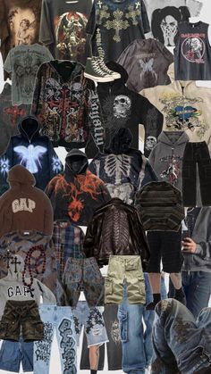 oc wardrobe Goblincore Outfits, Masc Fashion, Masc Outfits, Grunge Boy, Ghost In The Shell, Girl Fits, Fashion 101, Goth Outfits