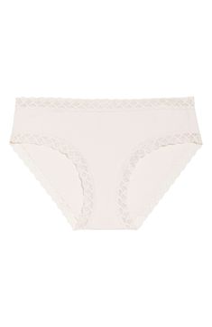 Geometric lace is soft and light, adding a delicate edge to briefs made from a comfortable pima-cotton blend. Cotton-lined gusset 94% pima cotton, 6% Lycra® elastane with 84% nylon, 16% elastane lace Hand wash, line dry Imported Summer Briefs With Smooth Texture, Feminine Seamless Cotton Bottoms, Lace Slip With Lace Trim For Loungewear, Lace Trim Slip For Loungewear, Lace Trim Loungewear Slip, Lace Trim Briefs For Loungewear, Stretch Lace Trim Slip For Daywear, Cotton Briefs For Daywear, Lace Trim Briefs For Daywear