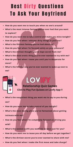 Best Dirty Questions To Ask Your Boyfriend | Click here to Play FREE Couple QUIZZES Dirty Questions To Ask, Dirty Questions, Couple Quiz, Text Conversation Starters, Couples Quizzes, Couple Game, Things To Do With Your Boyfriend, Relationship Games, Flirty Questions